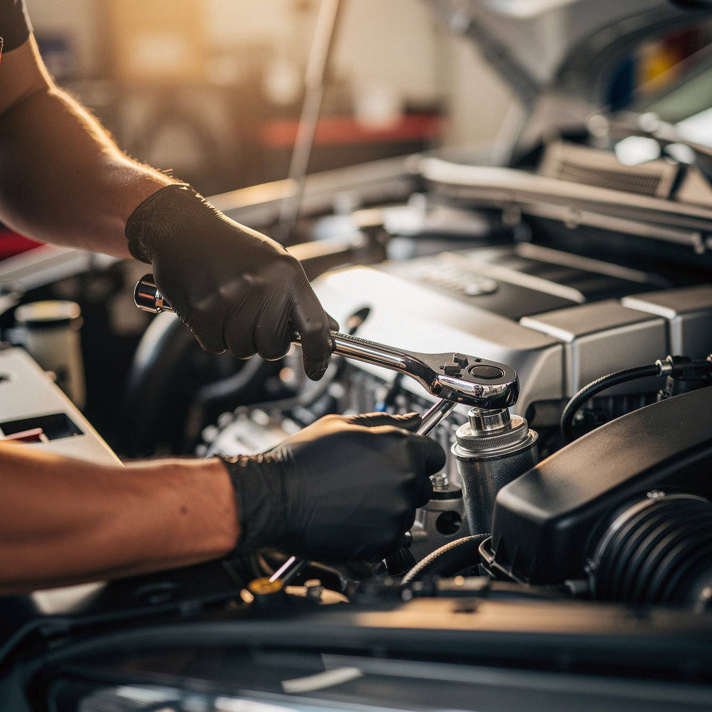 Hugo Auto Service technician performing expert diagnostics in our Chula Vista auto repair shop